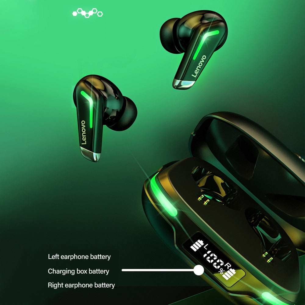 LENOVO GM3 TWS Wireless Earbuds Bluetooth Gaming Headset Low Latency Headphone with Digital Display Stereo Microphone Noise Reduction HiFi Earphone for Mobile Phones Tablets LENOVO GM3 TWS Wireless Earbuds Bluetooth Gaming Headset Low Latency Headphone with Digital Display Stereo Microphone Noise Reduction HiFi Earphone for Mobile Phones Tablets